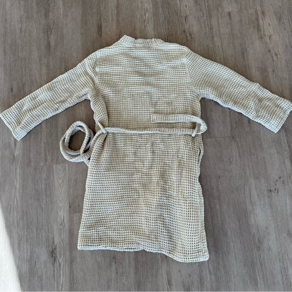 Parachute Tan Waffle Knit Robe - Picture 2 of 3